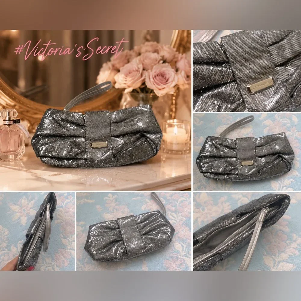 *Victorias Secret* Glitter Clutch Wristlet LN!